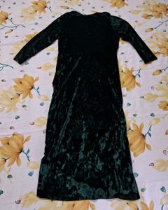 Elegant Velvet Wrap Dress