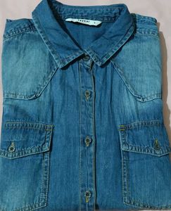 Stylish Blue Denim Shirt