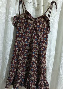 Floral Print Mini Dress