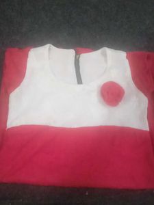 Red and White Baby Dress