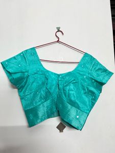 Beautiful Teal Embroidered Blouse