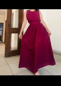 SWAPS ACCEPTED backless wine Gown