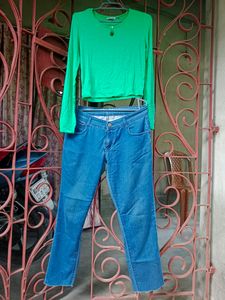 Combo Of Jeans And Top
