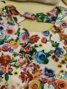 Floral Print Sheath Dress streachable