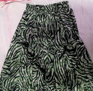 Stylish Zebra Print Midi Skirt