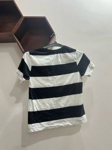 Black and White Striped T-Shirt