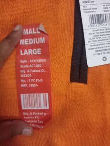 New Orange Sweater