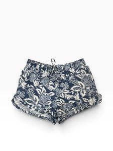 American Eagle Blue &amp; White Tropical Floral Shorts