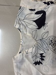 Cream Floral Print Kurta Set