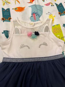 Girls Unicorn Tulle Dress