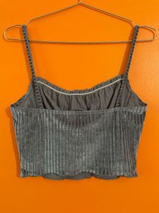 Velvet Ruched Camisole Top
