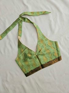 Banarasi Halter Neck Top