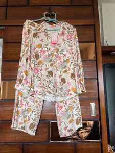 Floral Print Pajama Set