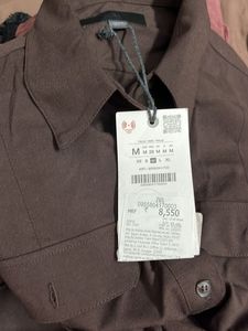 Zara limited edition Chic Brown Belted Shirt Dress