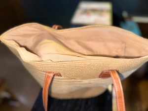 Woven Straw Tote Bag