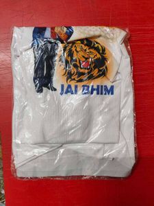 White Jai Bhim Printed T-Shirt – Medium