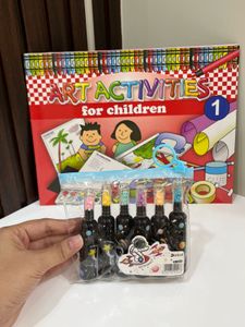 Art Activities Book with Highlighters Set