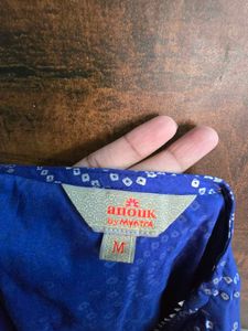 Blue Gotta Patti Print Wrap Anouk Kurta