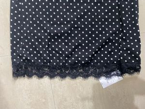 polka dot long skirt