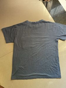 Kids’ Blue-Grey Crew Neck T-Shirt with Front Pocke