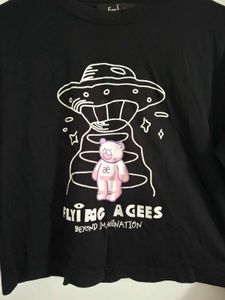 Black Crop T-Shirt