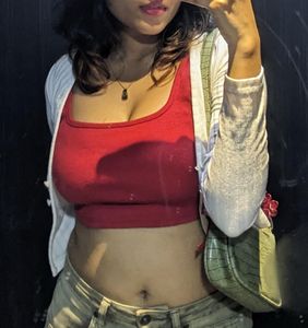 ribbed red baby tank ❤️