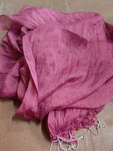 Beautiful Pink Dupatta with Embellished Border