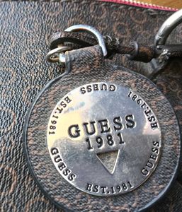 Original Guess Monogram Satchel Bag