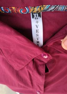 Burgundy Casual Shirt