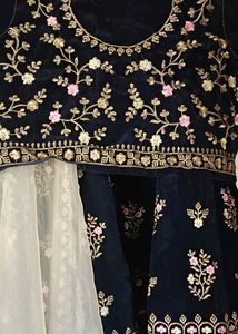 Velvet  Lehanga Choli