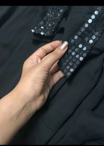 Black Shirt Long  Top
