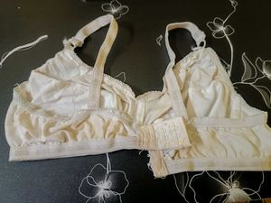 Red Lace Trim Bra