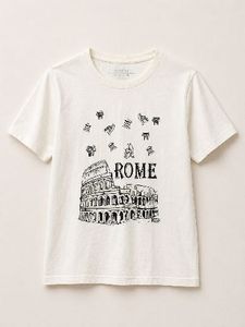 Ramoji Film City White Graphic T-Shirt | Size-S
