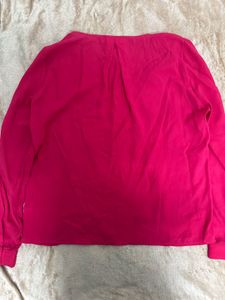 Vibrant Pink Long Sleeve Top