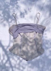 Chic Lavender Ruched corset top