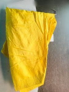 Yellow Embroidered Kurta