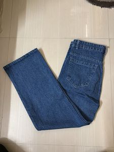 Blue Wide Leg Jeans