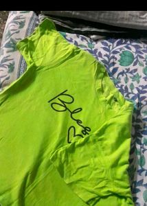 Neon Green 'Blessed' Graphic Tee