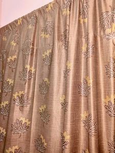 Stylish Leaf Print Curtains