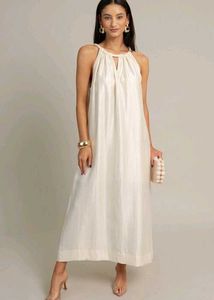 Elegant Cream Maxi Dress