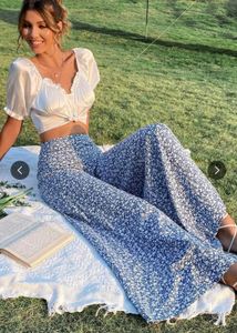 Floral Wide Leg Palazzo Pants