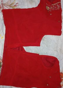 Red Blouse 👚 Big Back