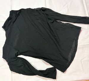 Sheer Black Top