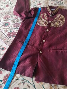 Burgundy Sherwani