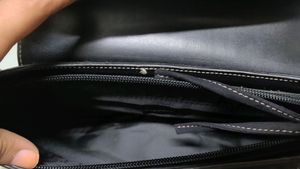 No Chip PU Leather Black Baguette