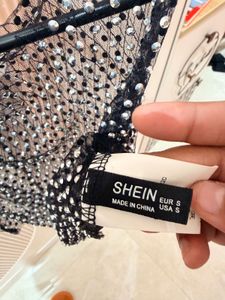 Sequin mesh top