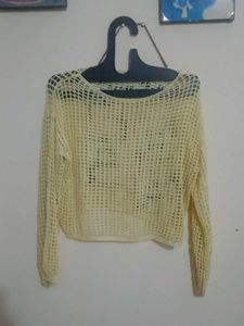 Crochet Knit Top