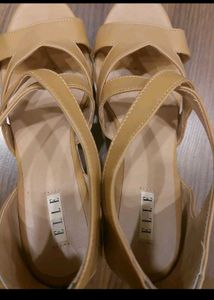 ELLE Tan Platform Heels