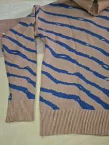 Striped Turtleneck Sweater