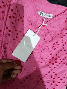 Chic Pink Eyelet Co-ord Set